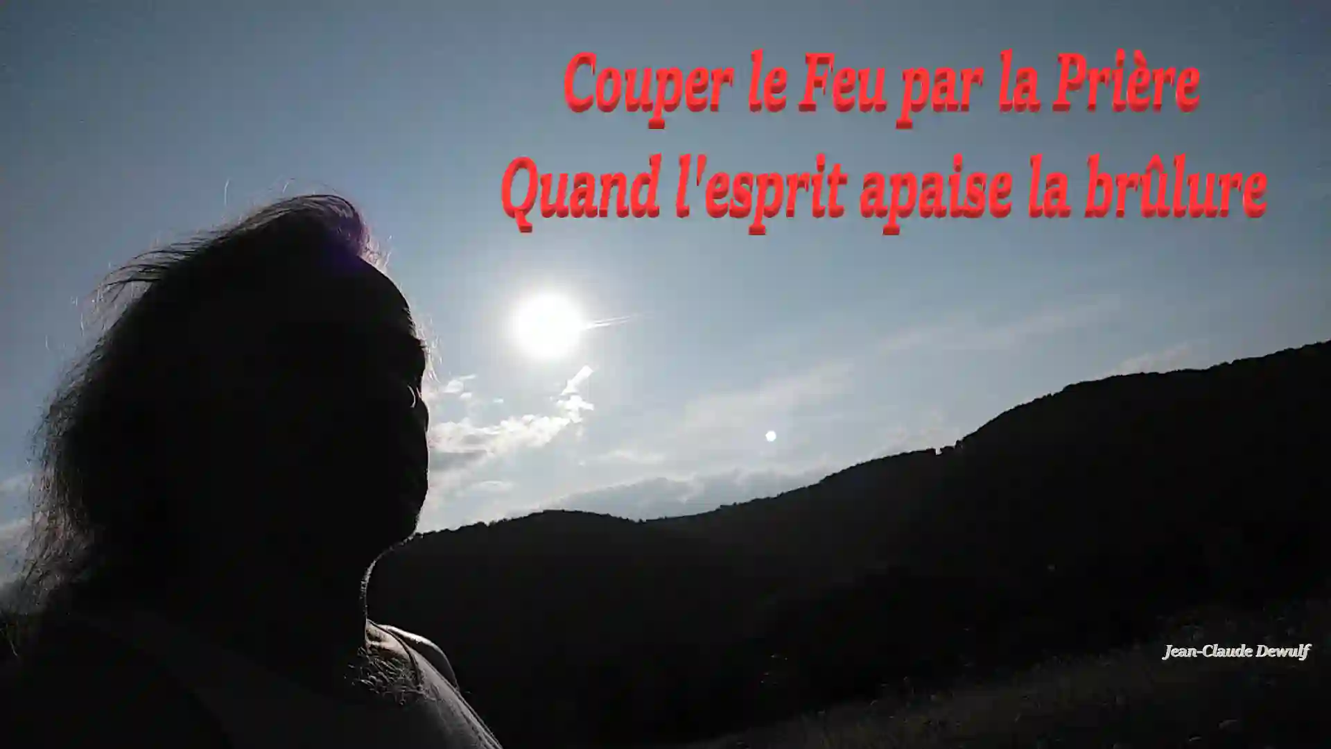 Jean Claude Dewulf, voyant-médium et coupeur de feu avec 40 ans d'expérience, dans la campagne au lever du soleil