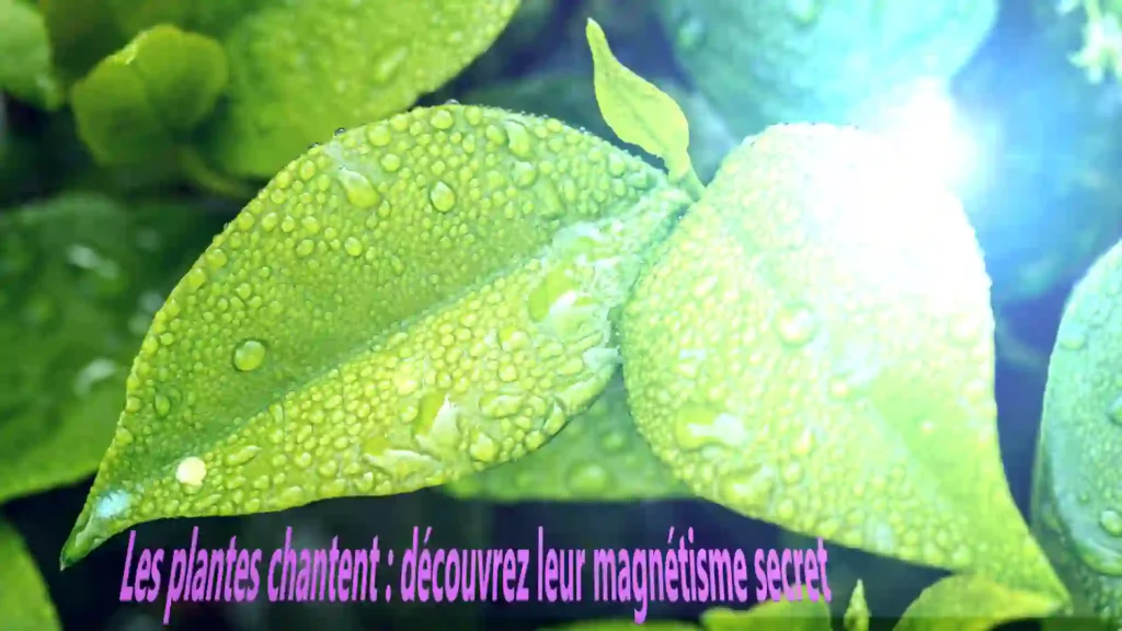 Magnétisme végétal : une plante émettant une énergie subtile captée par un dispositif musical, illustration de l'article de Jean Claude Dewulf
